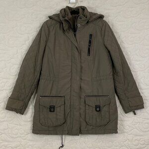 RW & Co. 3 in 1 Quilted Coat Zip Together Jackets Size Small Hooded